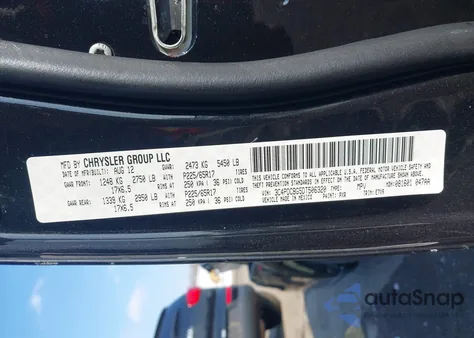 2013 Dodge Journey Sxt z USA, uszkodzony, nr VIN 3C4PDCBG5DT506320